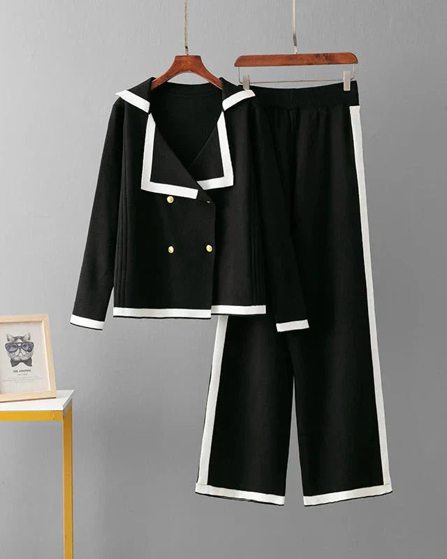 Conjunto Feminino em Tricô – Cardigan Casual com Calça